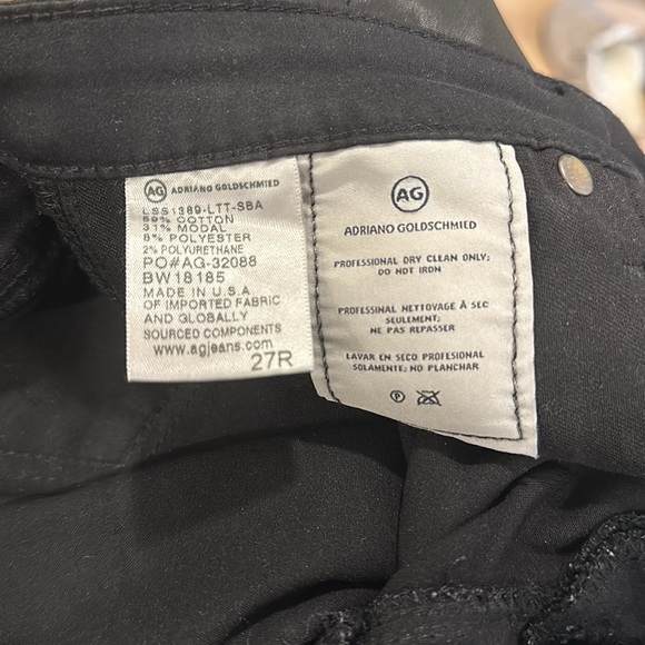AG Coated Black Legging Ankle Jeans - Picture 6 of 6
